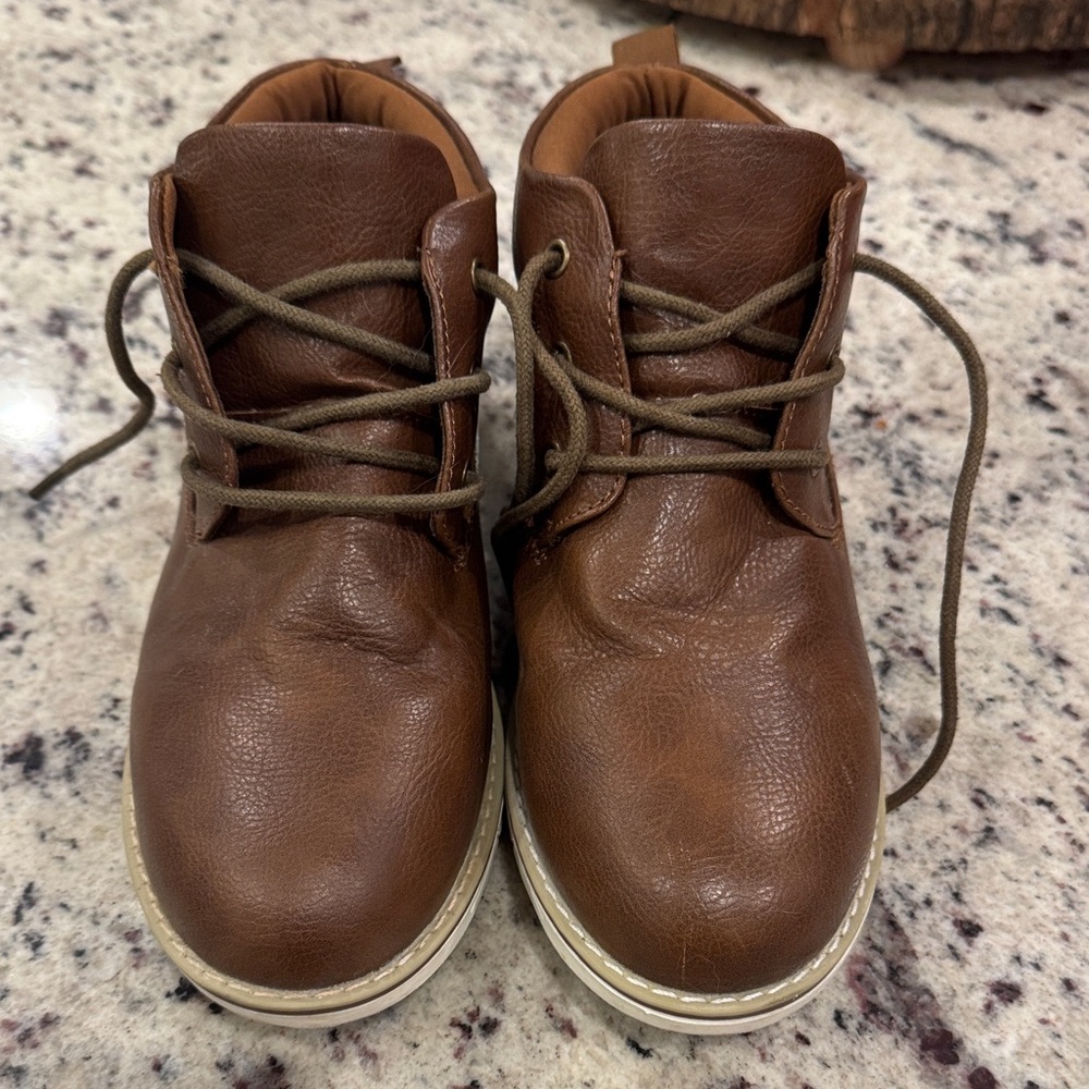 Steve Madden Kids Brown Leather Chukka Boots Size 5
